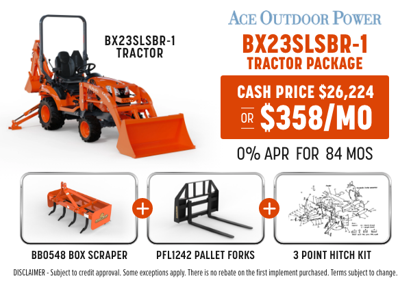 Ace Outdoor Power - BX23SLSBR-1 Tractor Package